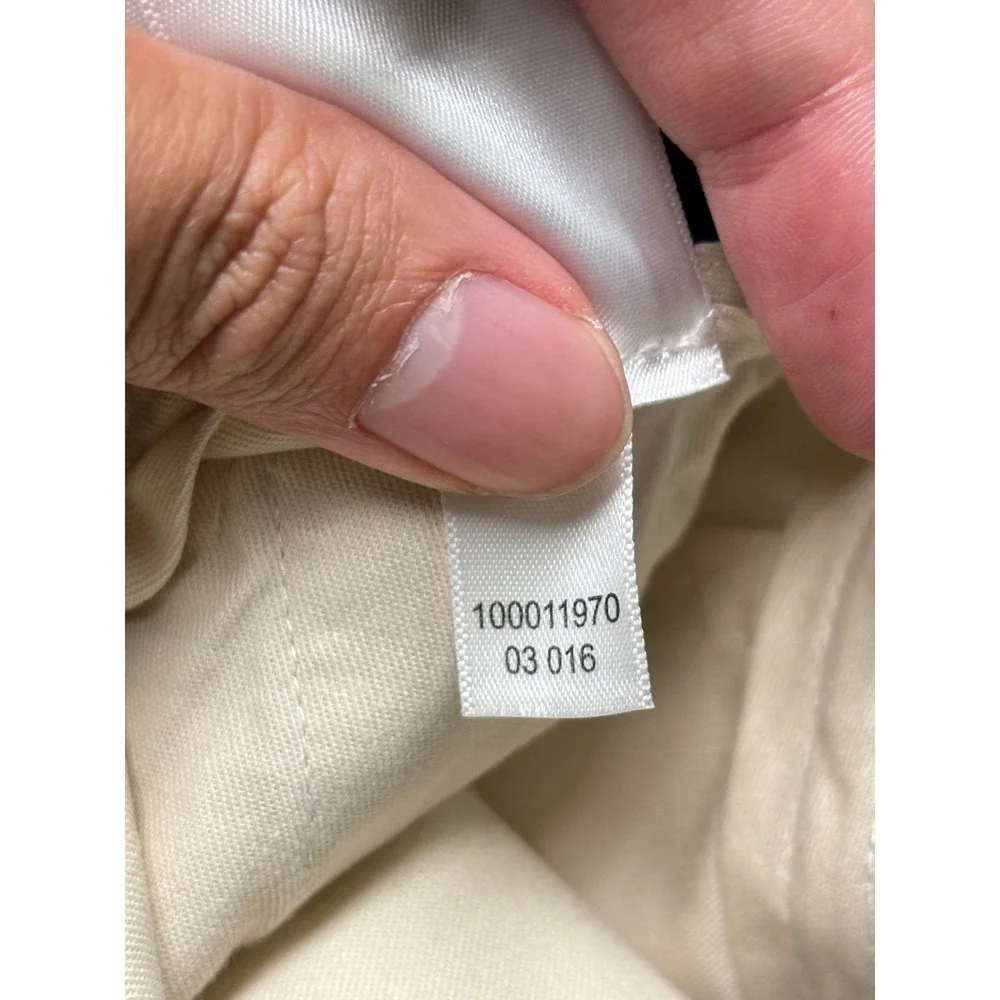 Brooks Brothers Advantage Chino Clark Pants Mens 40x32 Stone Beige Cotton